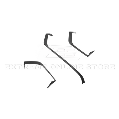 Corvette C8 DRY CARBON FIBER Upper Dash Pad Trim Kit image 16