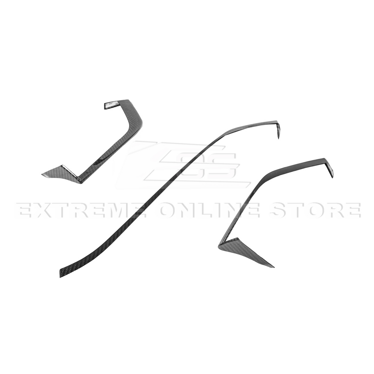 Corvette C8 DRY CARBON FIBER Upper Dash Pad Trim Kit image 17