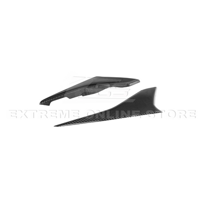 Corvette C8 DRY CARBON FIBER Window Switch Trim & Pillar Panel Cover image 27