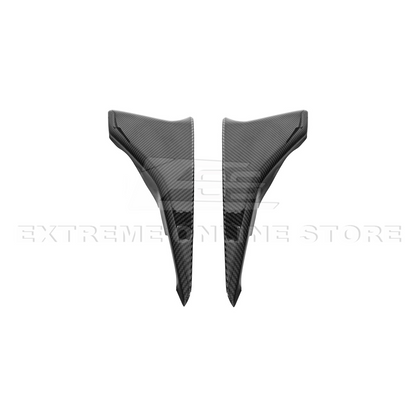 Corvette C8 DRY CARBON FIBER Window Switch Trim & Pillar Panel Cover image 25