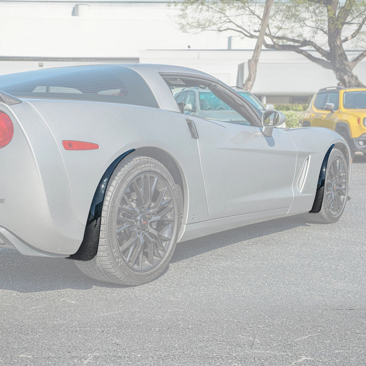 Chevrolet Corvette C6 Base Front & Rear Splash Guards Mud Flaps - image 2