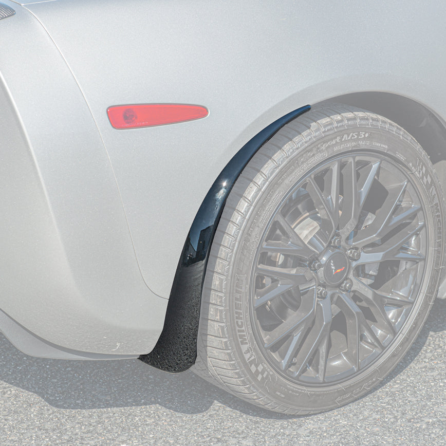 Chevrolet Corvette C6 Base Rear Splash Guards Mud Flaps image 14