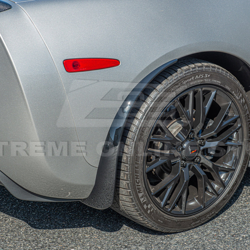 Chevrolet Corvette C6 Base Rear Splash Guards Mud Flaps image 15