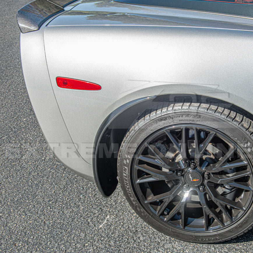 Chevrolet Corvette C6 Base Rear Splash Guards Mud Flaps image 17