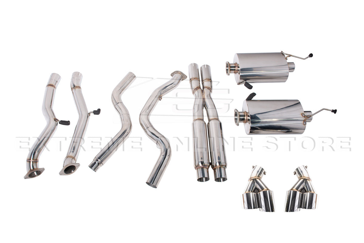 2016-PRESENT CHEVROLET CAMARO V8 COUPE QUAD TIPS CAT BACK EXHAUST image 9