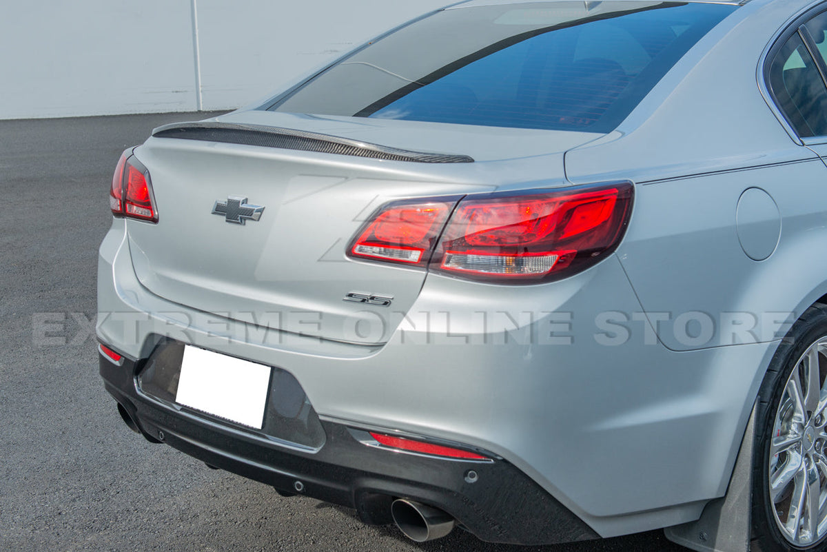 2013-15 Chevrolet SS Carbon Fiber Front Lip Splitter Side Skirts Rear Spoiler image 11