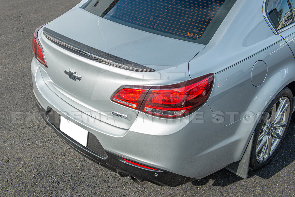 2013-15 Chevrolet SS Carbon Fiber Front Lip Splitter Side Skirts Rear Spoiler image 9