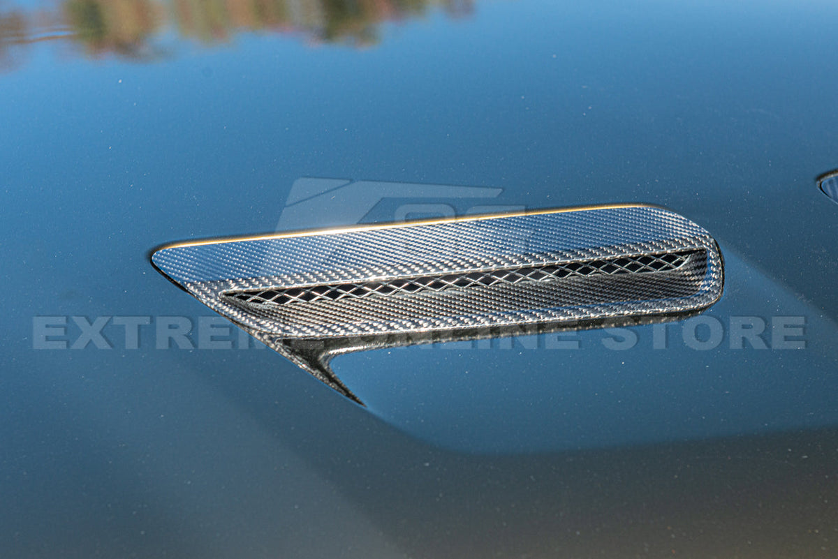 2008-09 Pontiac G8 Carbon Front Hood Vent Cover image 3
