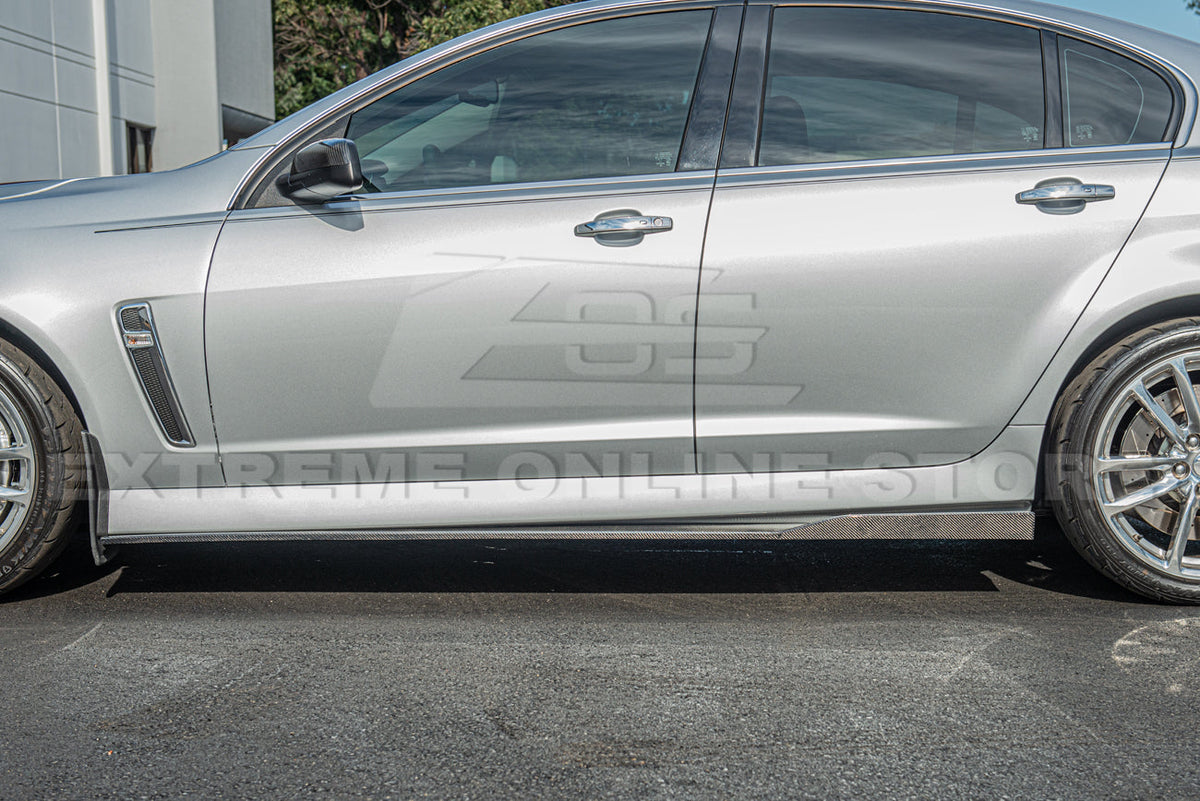 2013-15 Chevrolet SS Carbon Fiber Front Lip Splitter Side Skirts Rear Spoiler image 7