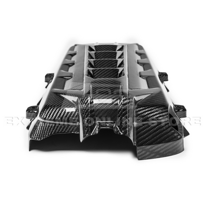2020-Up Corvette C8 DRY CARBON FIBER LT2 Rear Engine Cover image 11
