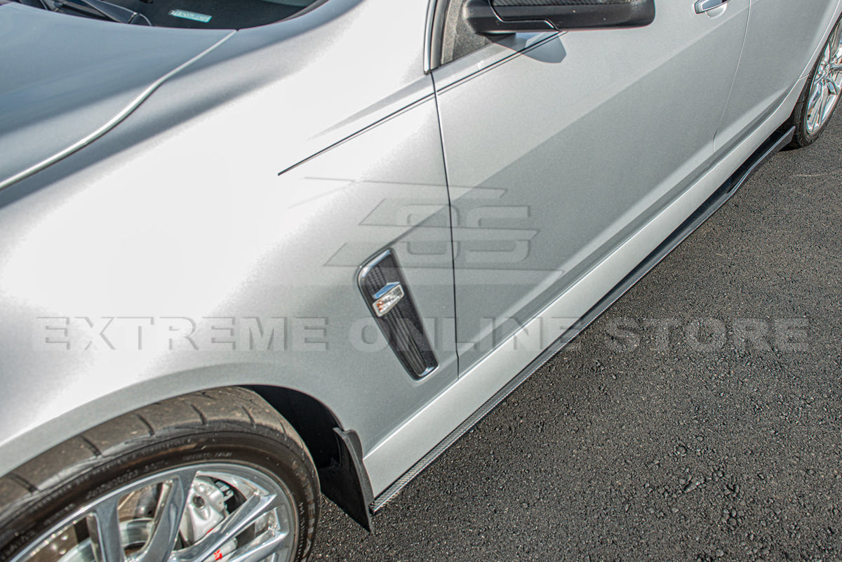 2013-17 Chevrolet SS Carbon Fiber Side Skirts Rocker Panel image 14