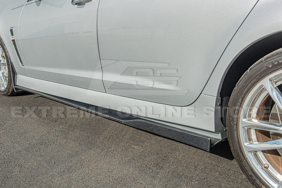 2013-15 Chevrolet SS Carbon Fiber Front Bumper Lip Splitter Side Skirts image 15