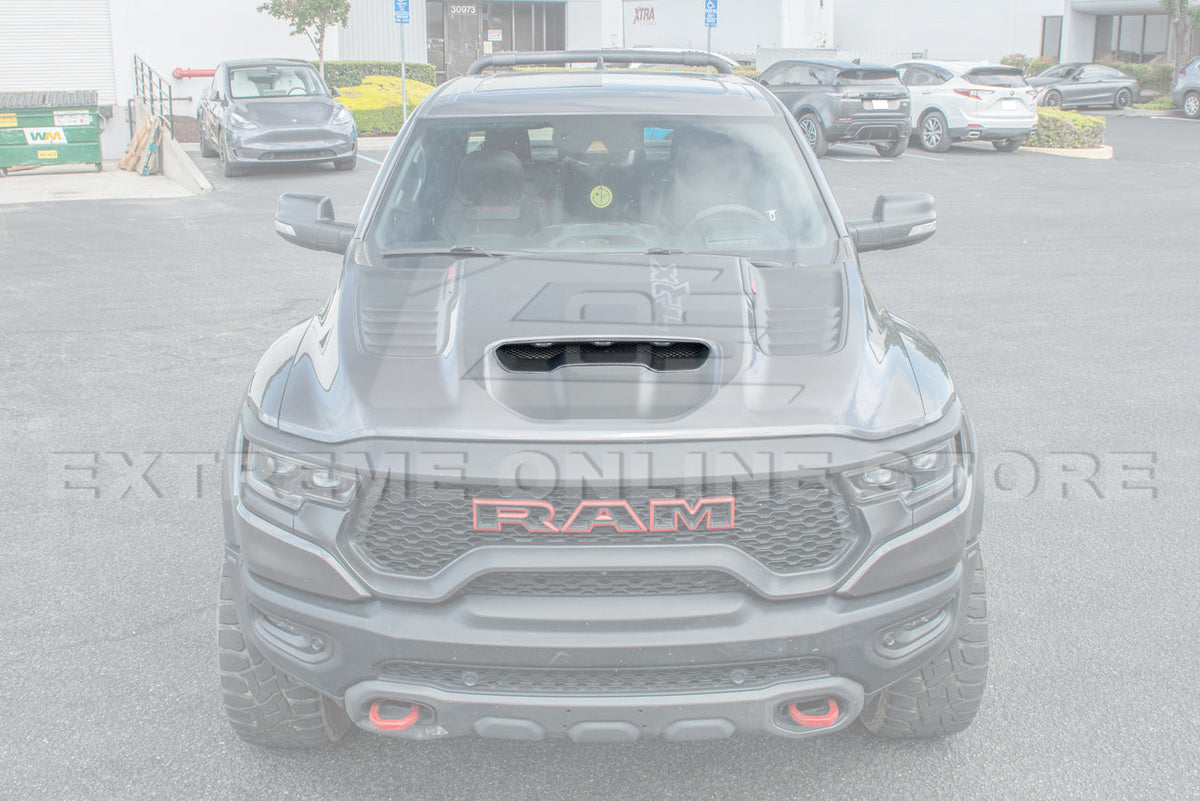 2019-Up Ram 1500 TRX Carbon Fiber Front Air Intake Hood Scoop image 7