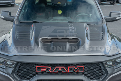 2019-Up Ram 1500 TRX Carbon Fiber Front Air Intake Hood Scoop image 5