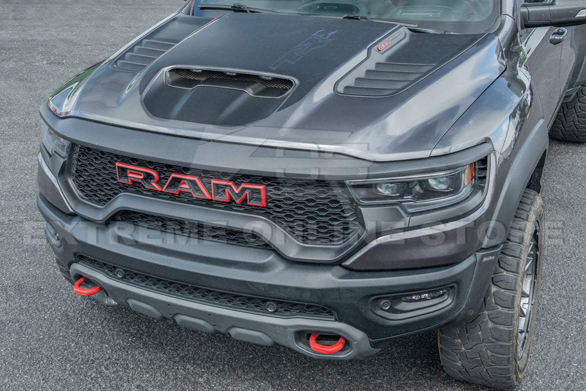 2019-Up Ram 1500 TRX Carbon Fiber Front Air Intake Hood Scoop image 6