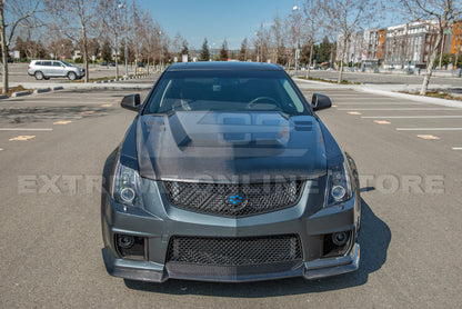 2009-15 Cadillac CTS-V Carbon Fiber Front Bumper Hood image 10