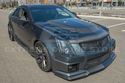 2009-15 Cadillac CTS-V Carbon Fiber Front Bumper Hood image 11