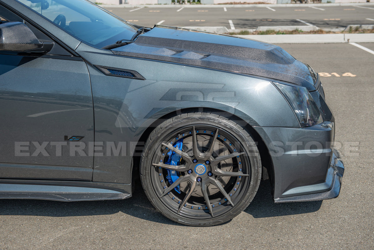2009-15 Cadillac CTS-V Carbon Fiber Front Bumper Hood image 12
