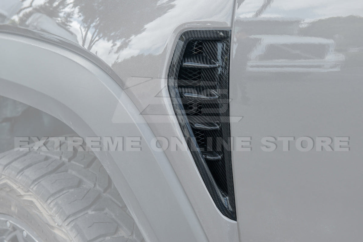2019-Up Ram 1500 TRX Carbon Fiber Side Door Fender Vent Trim image 8