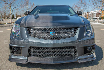 2009-15 Cadillac CTS-V Carbon Fiber Front Bumper Hood image 13