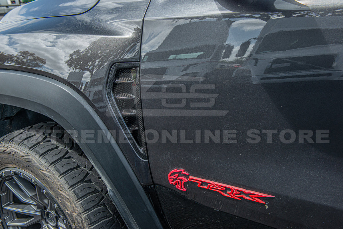 2019-Up Ram 1500 TRX Carbon Fiber Side Door Fender Vent Trim image 7