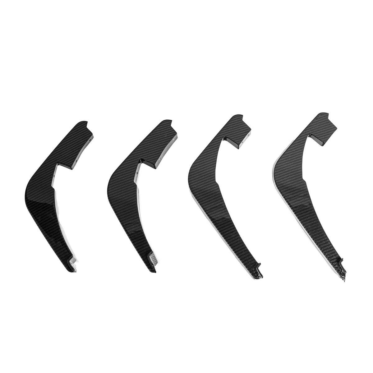 Corvette C8 Stingray DRY CARBON FIBEr Add-On Rear Diffuser Fin image 2