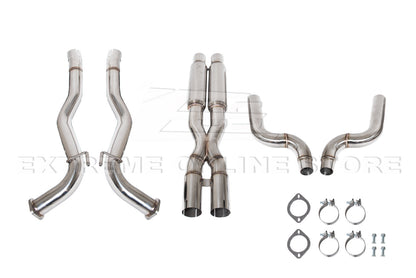 2010-15 Chevrolet Camaro Slant-Cut Cat Back Full Exhaust System image 7