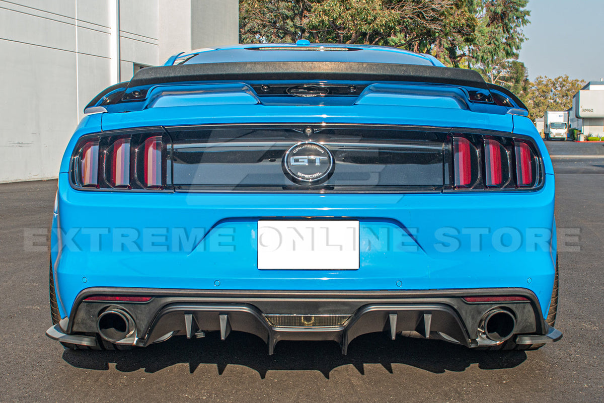 2015-17 Ford Mustang Performance Package 3Pcs Bumper Diffuser image 10