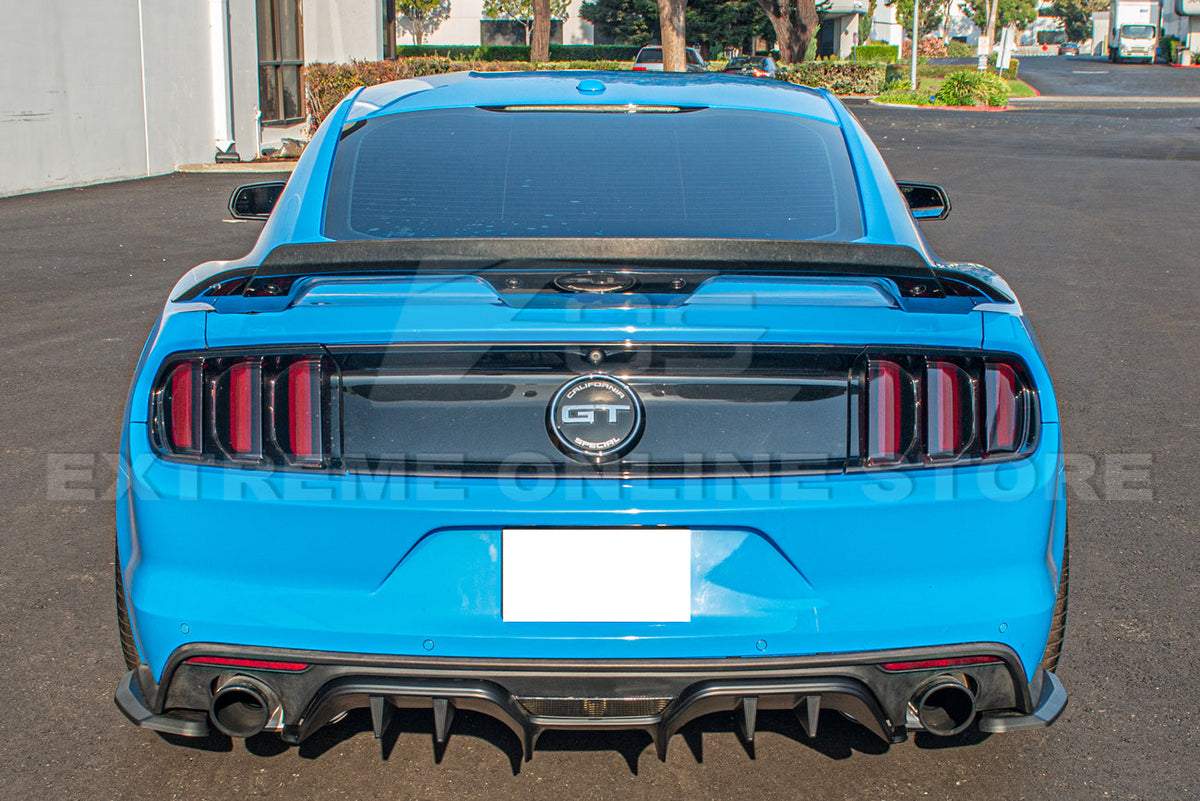 2015-17 Ford Mustang Performance Package 3Pcs Bumper Diffuser image 11