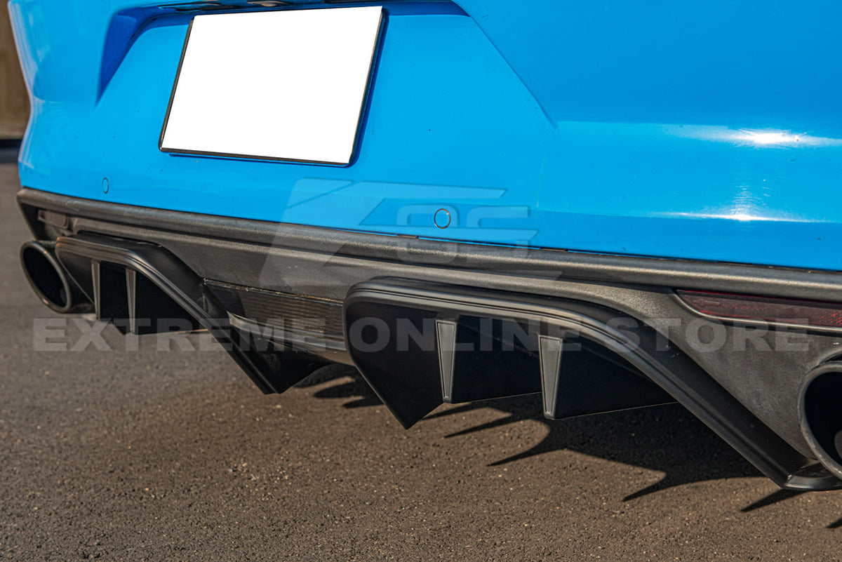 2015-17 Ford Mustang Performance Package 3Pcs Bumper Diffuser image 13