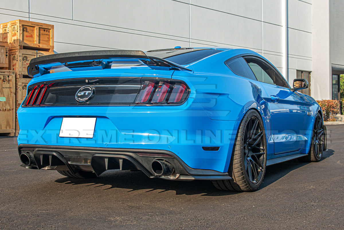 2015-17 Ford Mustang Performance Package 3Pcs Bumper Diffuser image 15