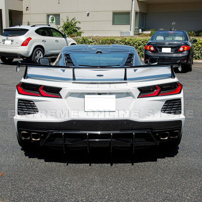Corvette C8 Stingray DRY CARBON FIBEr Add-On Rear Diffuser Fin image 5