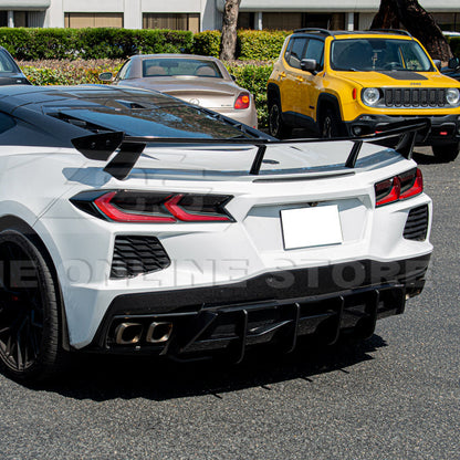 Corvette C8 Stingray DRY CARBON FIBEr Add-On Rear Diffuser Fin image 7