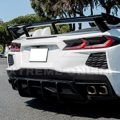 Corvette C8 Stingray DRY CARBON FIBEr Add-On Rear Diffuser Fin image 4