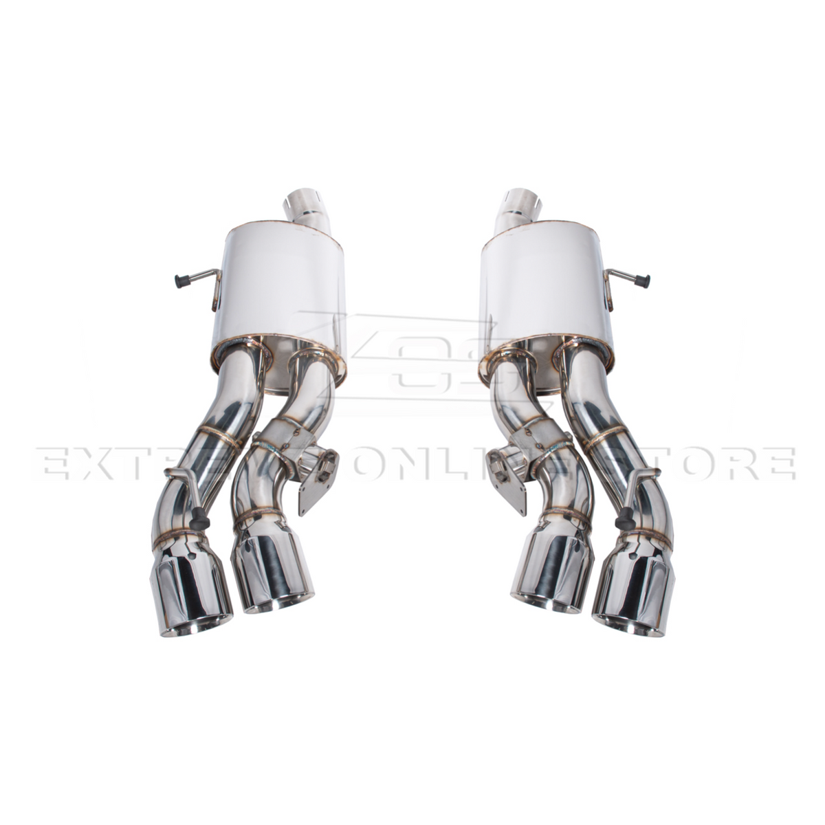2016-2019 Cadillac CTS-V Muffler Resonated Cat Back Exhaust image 11