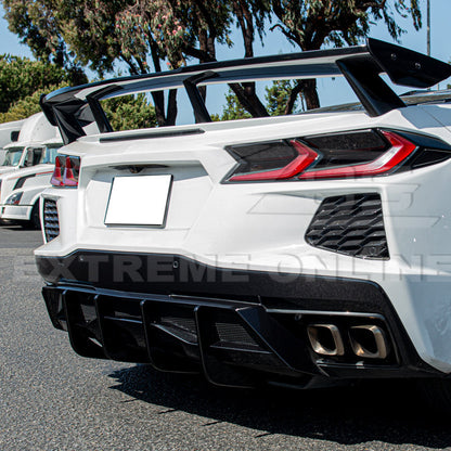 Corvette C8 Stingray DRY CARBON FIBEr Add-On Rear Diffuser Fin image 20