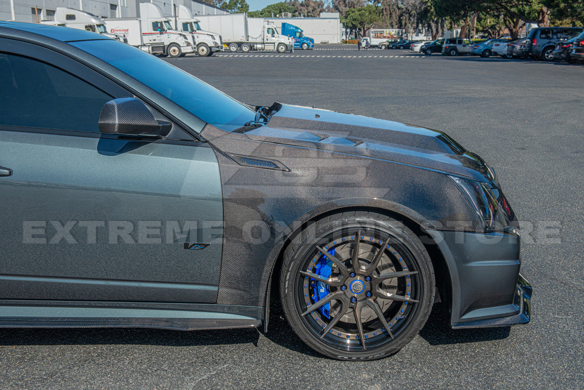 2009-15 Cadillac CTS | CTS-V DRY Carbon Fiber Mirror Covers image 18