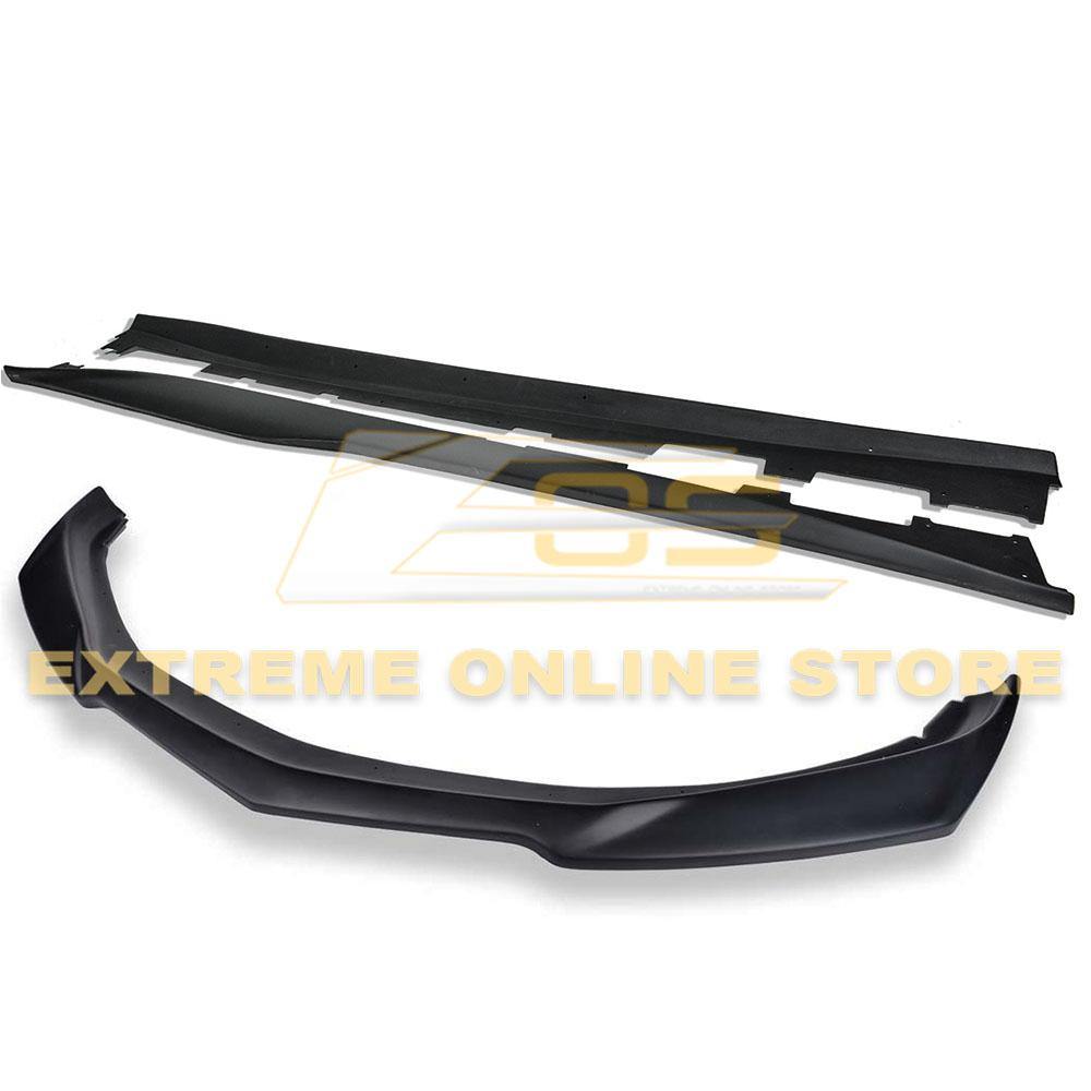 2019-Up Camaro RS & SS ZL1 Style Front Lip Splitter & Side Skirts image 2