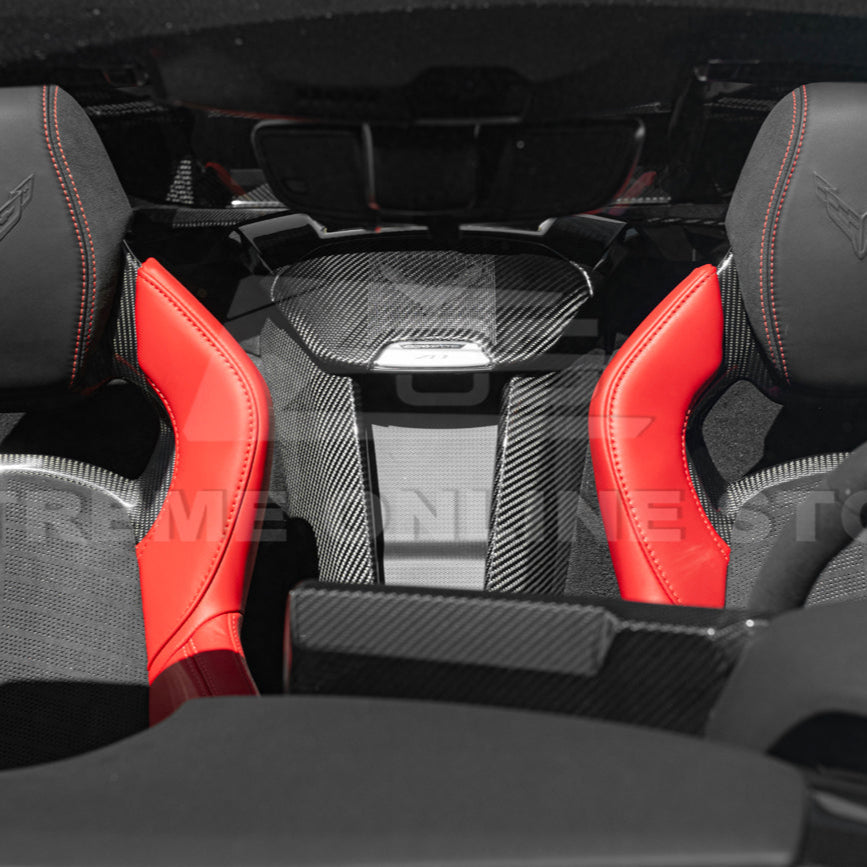 Corvette C8 DRY CARBON FIBER Waterfall Console Cover image 8