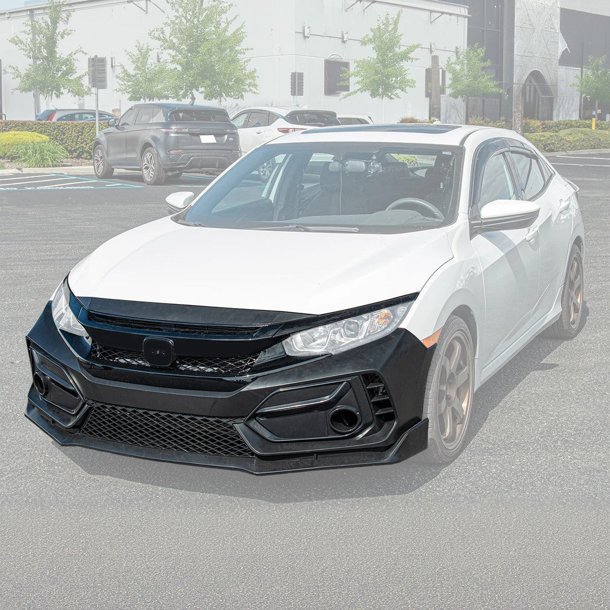 2016-21 Honda Civic JDM Type-R Conversion Front Bumper Kit image 12