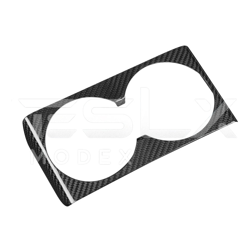 2024-Up Tesla Model 3, 2025-Up Model Y Carbon Fiber Interior Water Cup Frame image 13