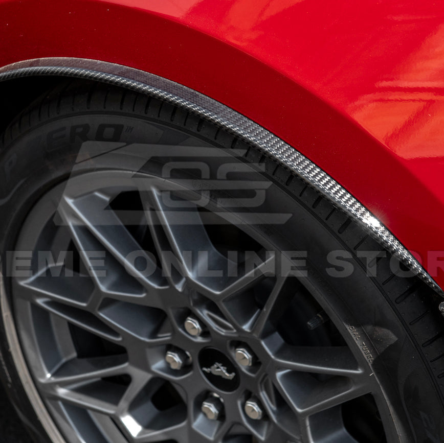 2024-Up Ford Mustang S650 DRY CARBON FIBER Rear Quarter Fender Flare Extension image 21