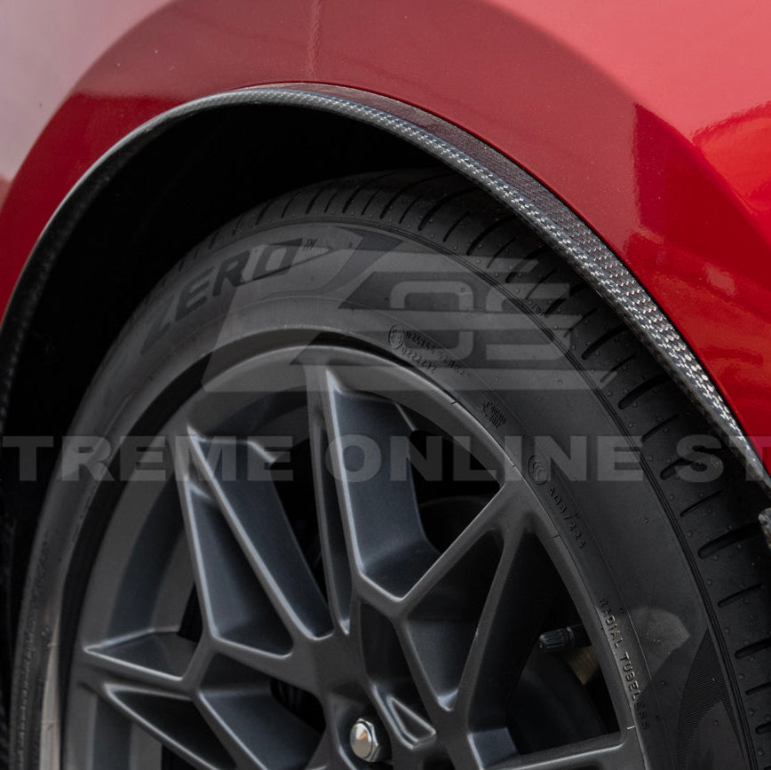 2024-Up Ford Mustang S650 DRY CARBON FIBER Rear Quarter Fender Flare Extension image 22