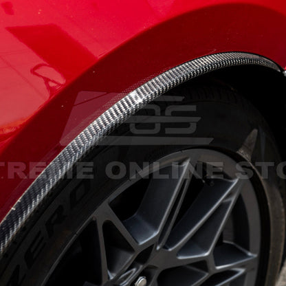 2024-Up Ford Mustang S650 DRY CARBON FIBER Rear Quarter Fender Flare Extension image 23