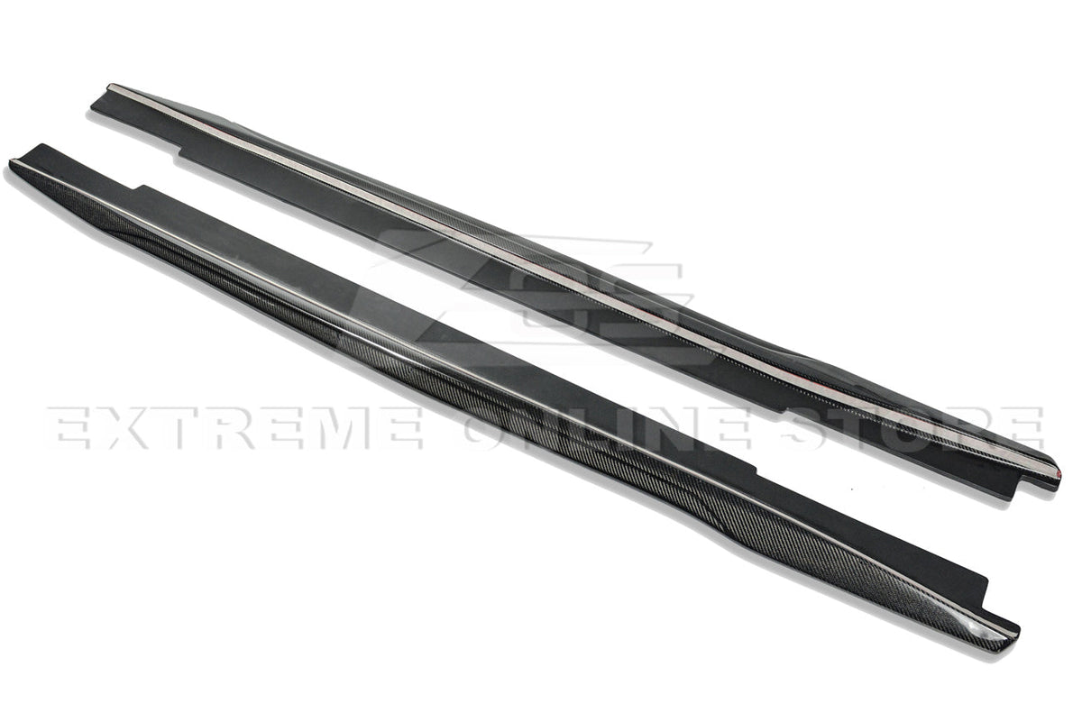 2016-19 Cadillac CTS-V Carbon Fiber Front Splitter Wheel Arch& Side Skirts Rockerst image 34