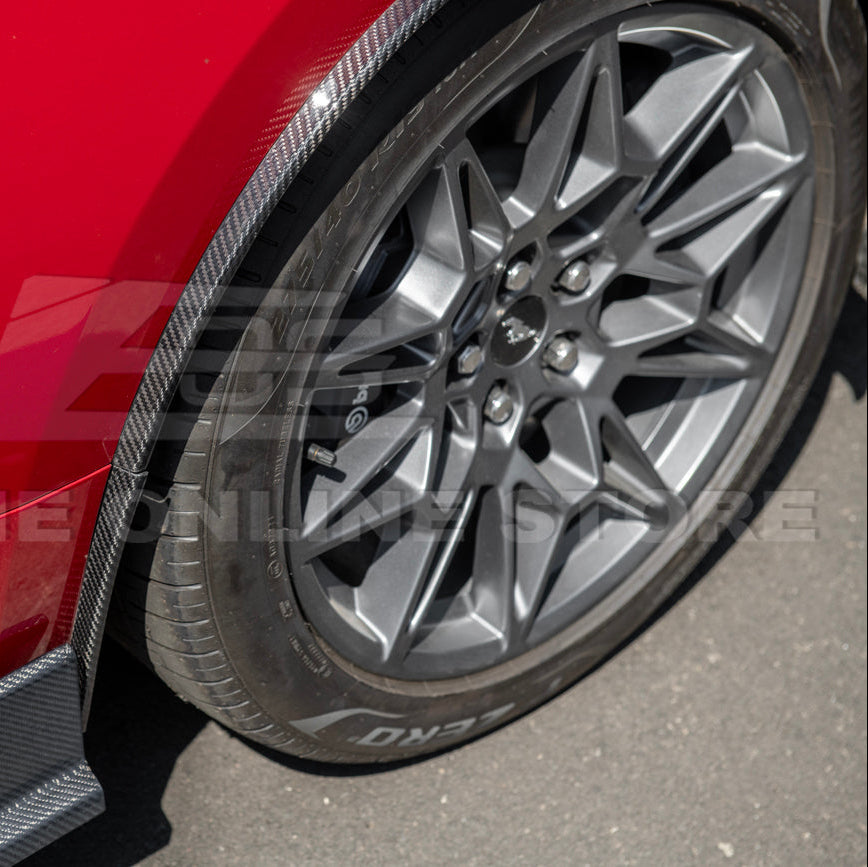 2024-Up Ford Mustang S650 DRY CARBON FIBER Rear Quarter Fender Flare Extension image 25