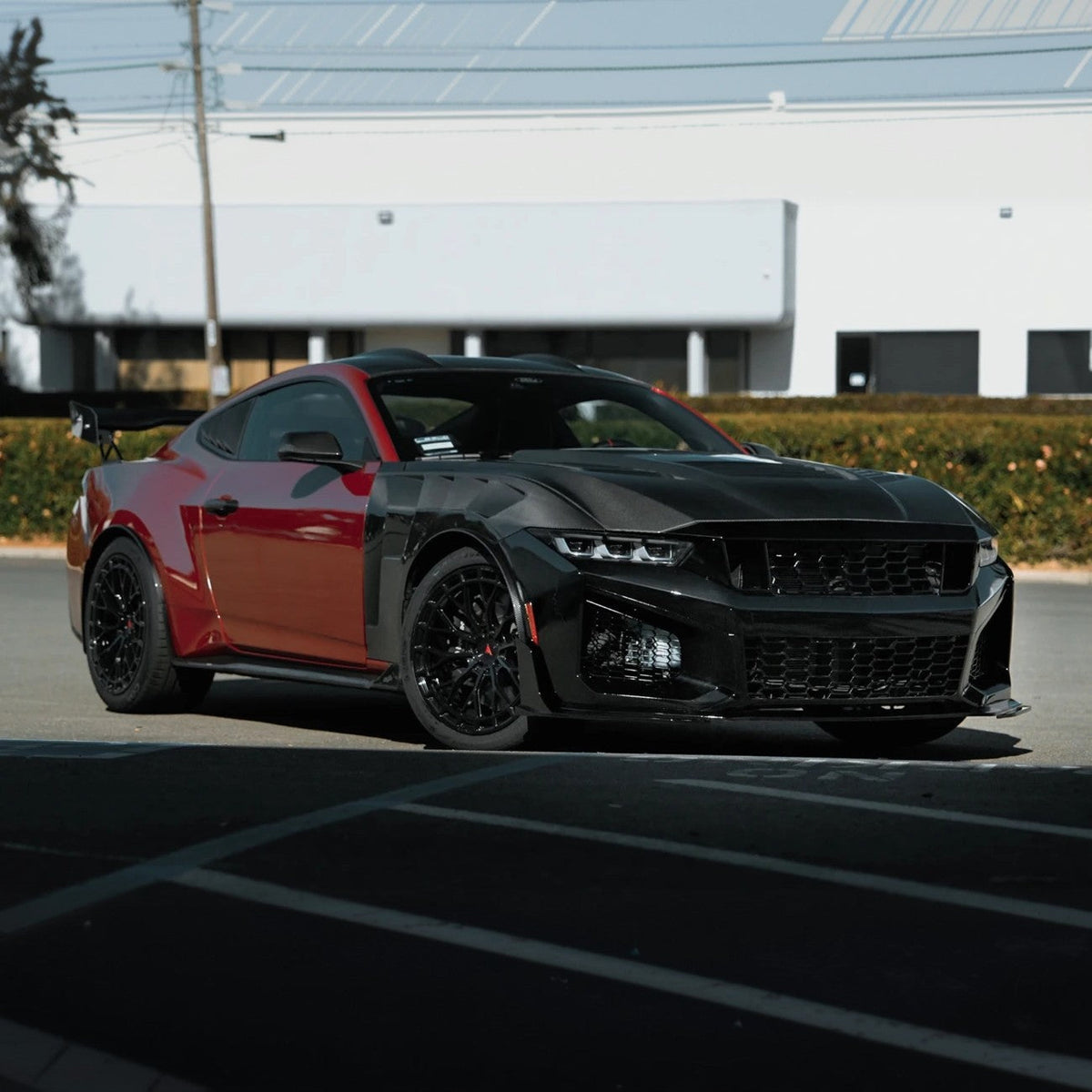2024-Up Mustang Dark Horse SC Replacement Primed Front Bumper Cover Grille Lip (Expected To Ship In October) image 3