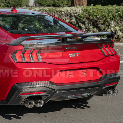2024+ Ford Mustang GT Style Dry Carbon Fiber Rear Bumper Diffuser image 26