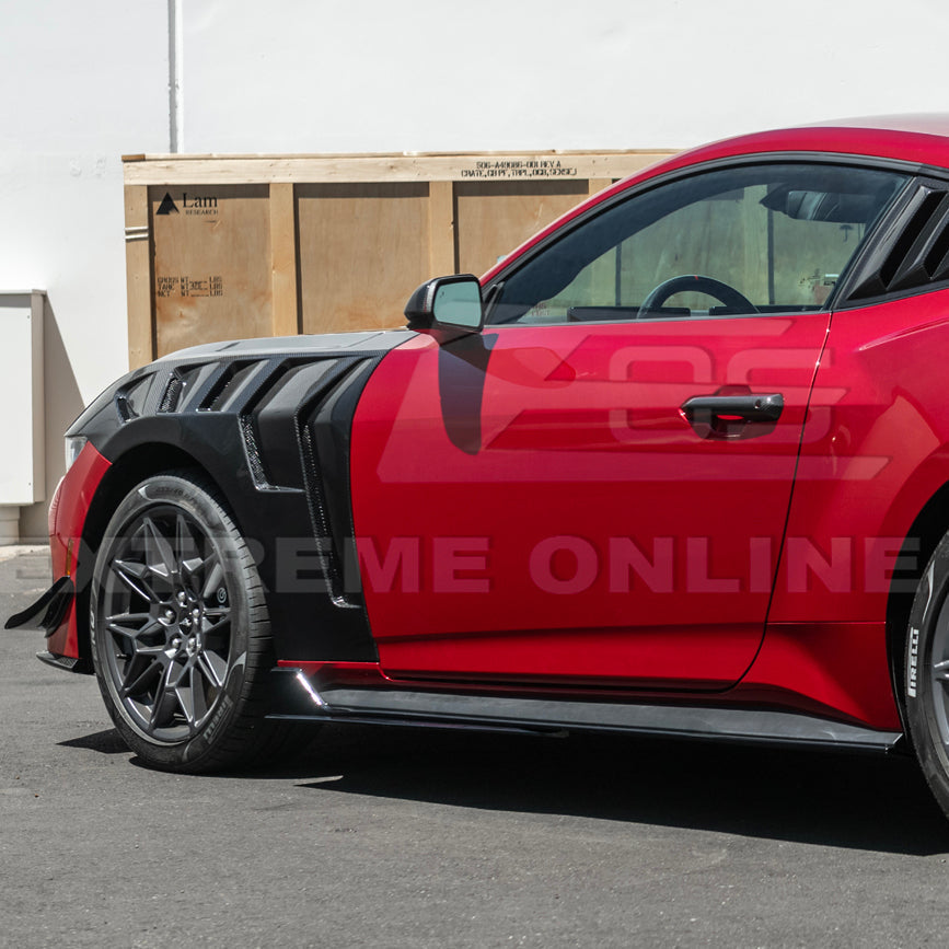 2024-Up Ford Mustang GT500 Style Add-On Side Skirts Extension image 6