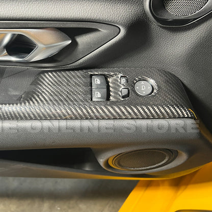 2020-Up Toyota Supra Carbon Fiber Side Door Panel Cover image 4